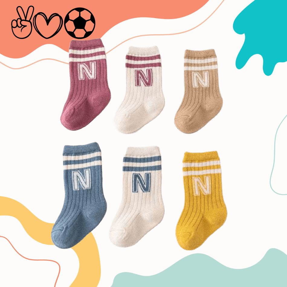 Calcetines con Letras para Niños - Bebe a la moda 