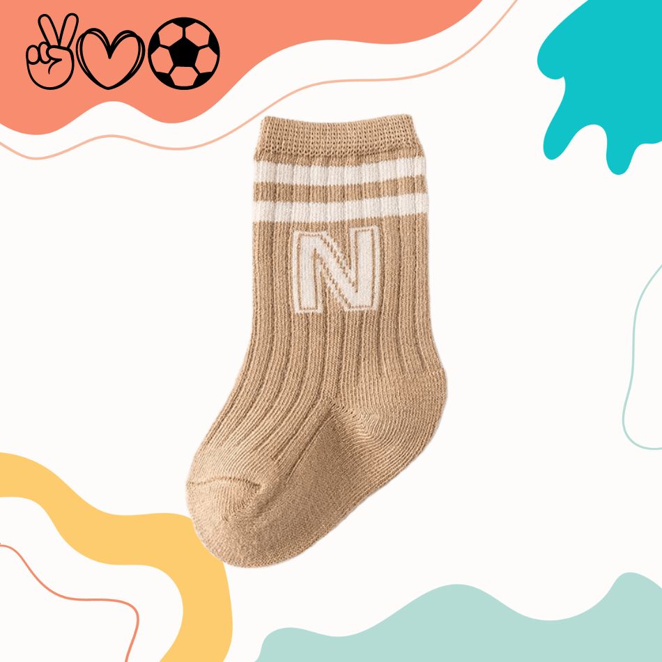 Calcetines con Letras para Niños - Bebe a la moda 