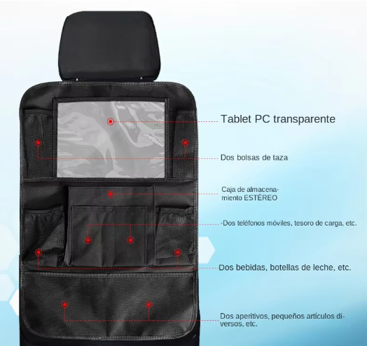 Organizador Para Asiento Trasero