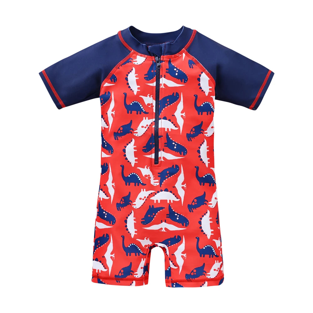 Verano Niños Traje de baño de una pieza Cool Shark Print Niños Traje de baño Ropa de playa Ropa de chico - Bebe a la moda 