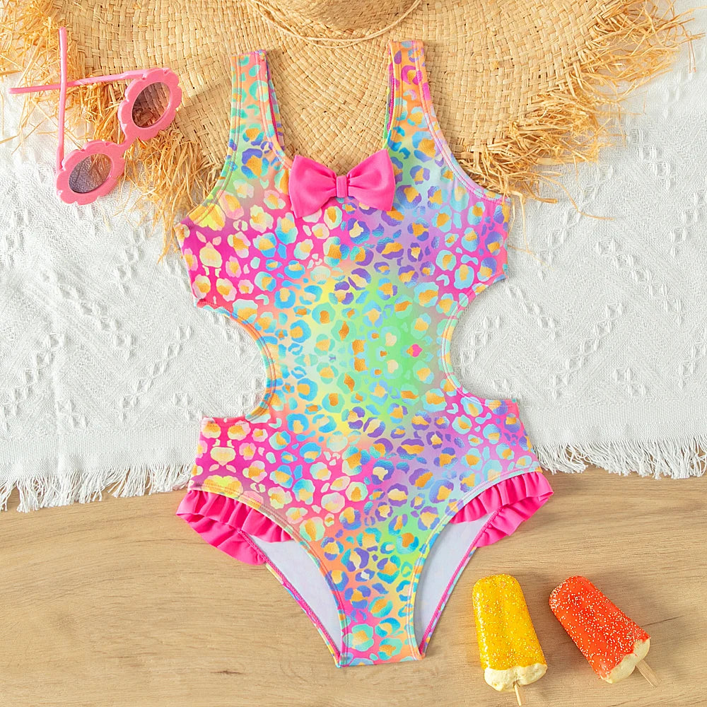 Traje de Baño de Una Pieza para Niñas - Ropa de Playa de Verano - Bebe a la moda 